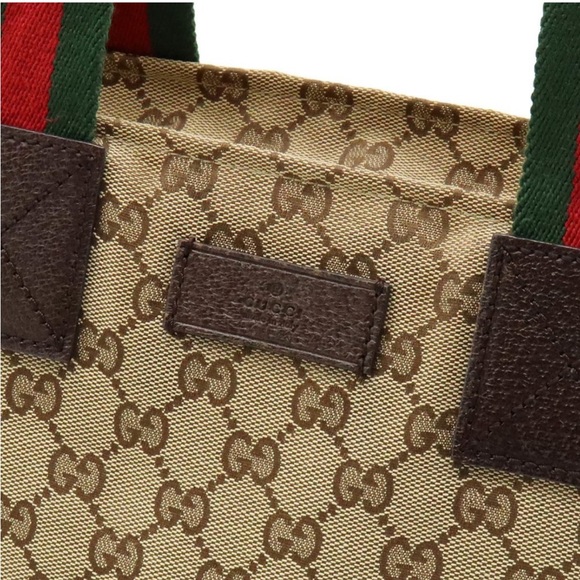 Authenticated Gucci Sylvie Web Hobo Shoulder Bag Tote Handbag Laptop Bag - Picture 10 of 16